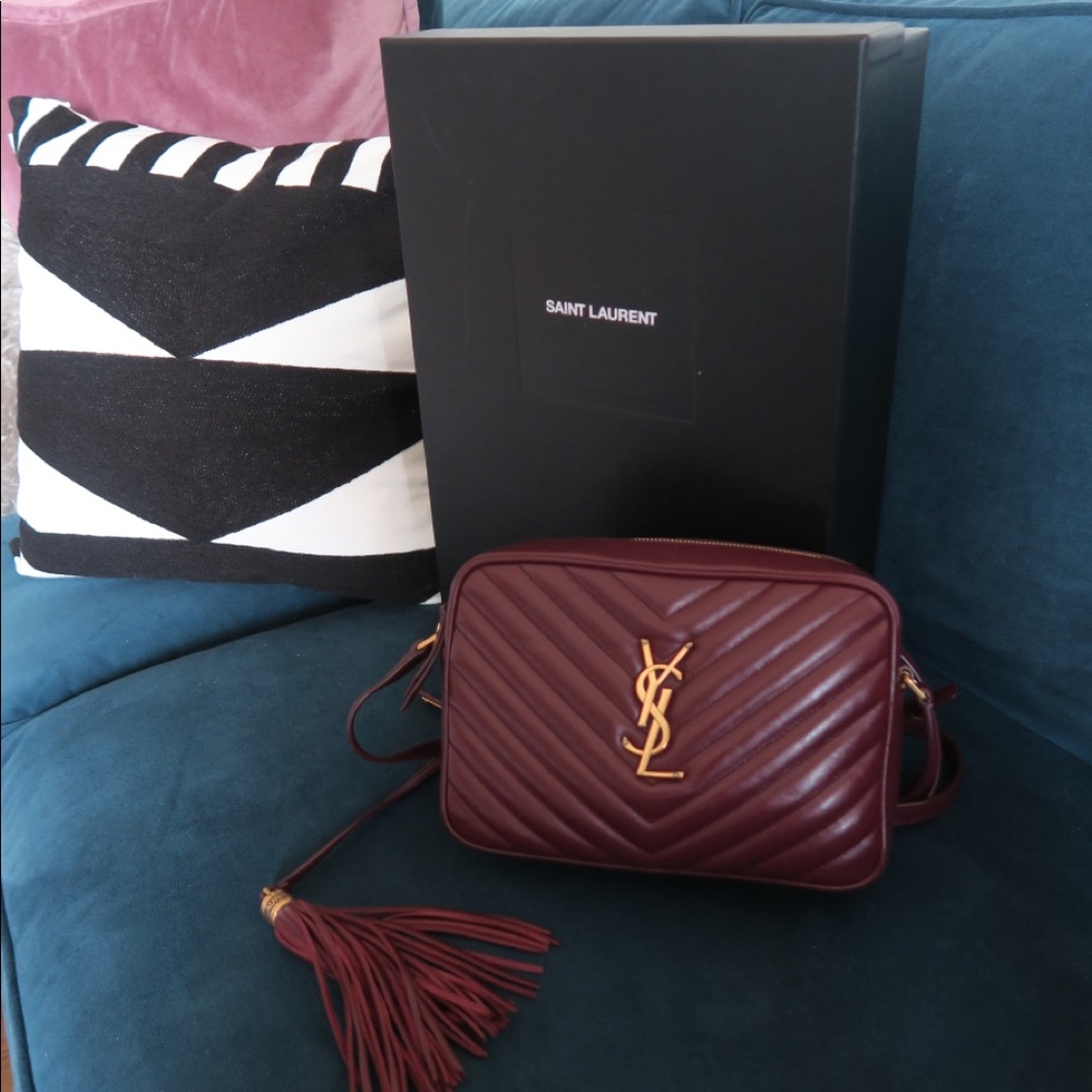 YSL LOU CAMERA BAG IN MATELASSÉ LEATHER